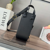 HAMMOCK SLICE 25 BAG IN BLACK SHINY CALFSKIN