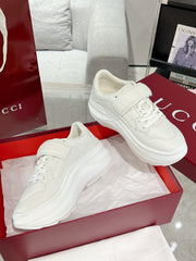 GG WAVE SNEAKER IN RICE WHITE CALFSKIN