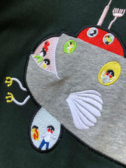 Loewe Submarine T-shirt Green Cotton