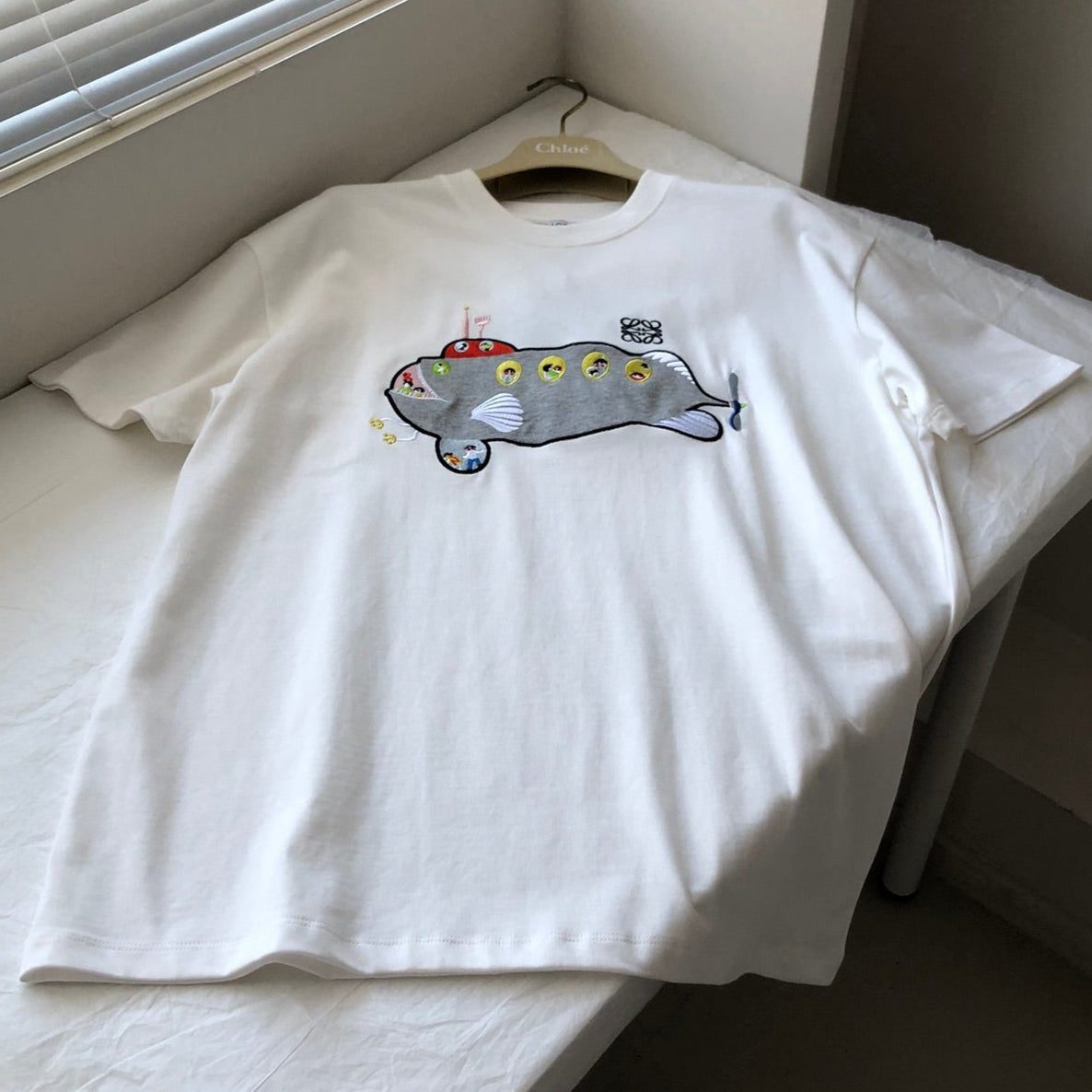 Loewe Submarine T-shirt White Cotton