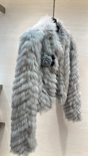 CHANEL 26S SHORT FOX FUR JACKET 808