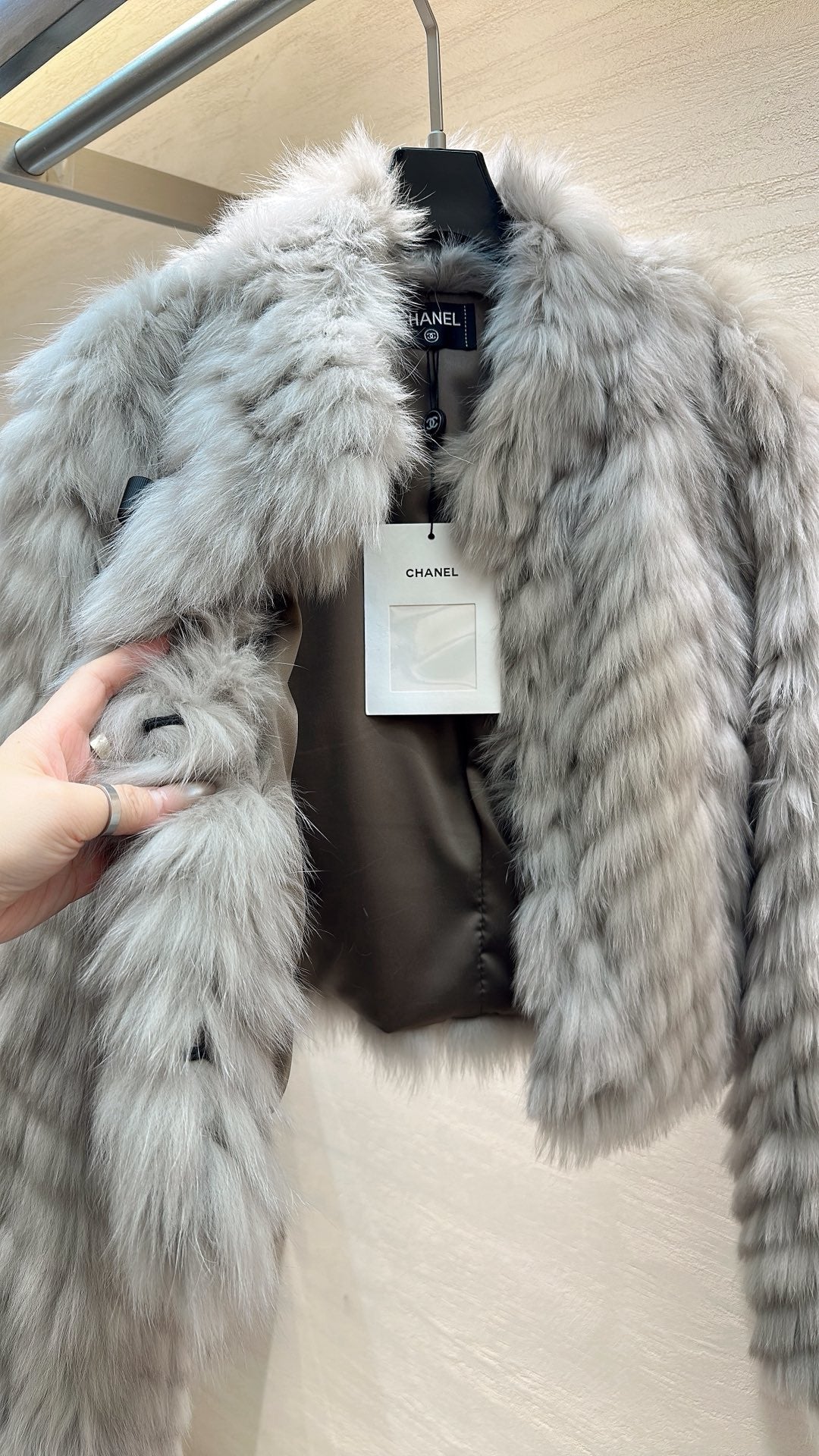 CHANEL 26S SHORT FOX FUR JACKET 808