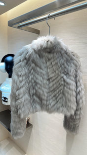 CHANEL 26S SHORT FOX FUR JACKET 808