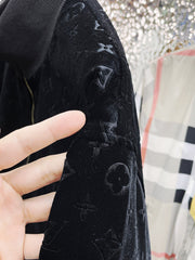 LV JACKET IN BLACK MONOGRAM VELVET 239034