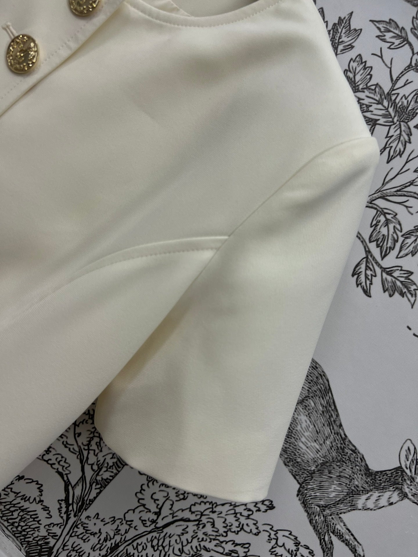 LV 25S ROUND NECK DRESS WITH METAL BUTTONS 262924