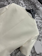 LV 25S ROUND NECK DRESS WITH METAL BUTTONS 262924