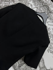 LV 25S ROUND NECK DRESS WITH METAL BUTTONS 262925