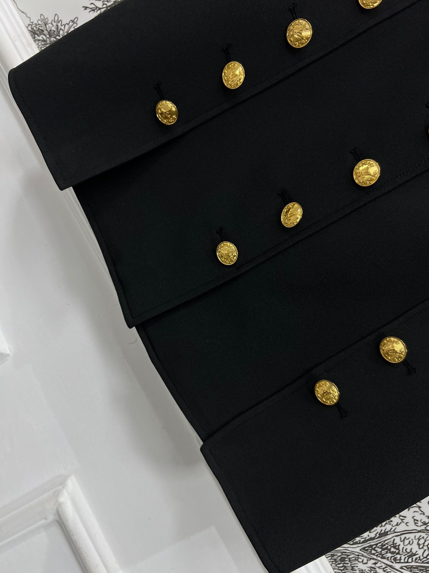 LV 25S HIGH WAIST A-LINE SHORT DRESS 263093