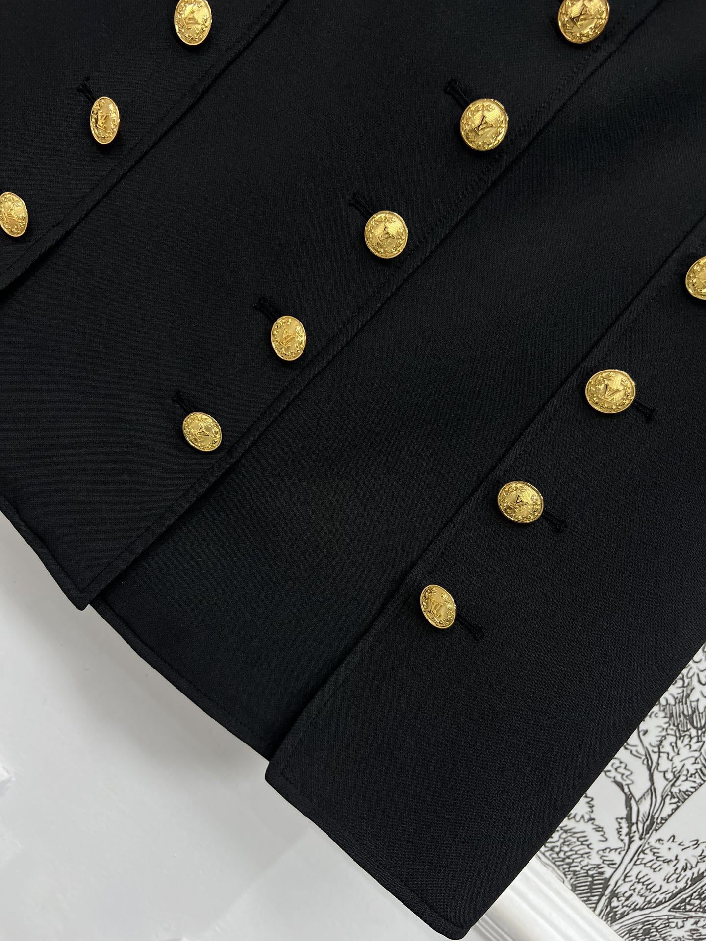 LV 25S HIGH WAIST A-LINE SHORT DRESS 263093