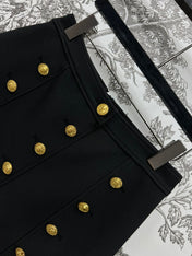 LV 25S HIGH WAIST A-LINE SHORT DRESS 263093