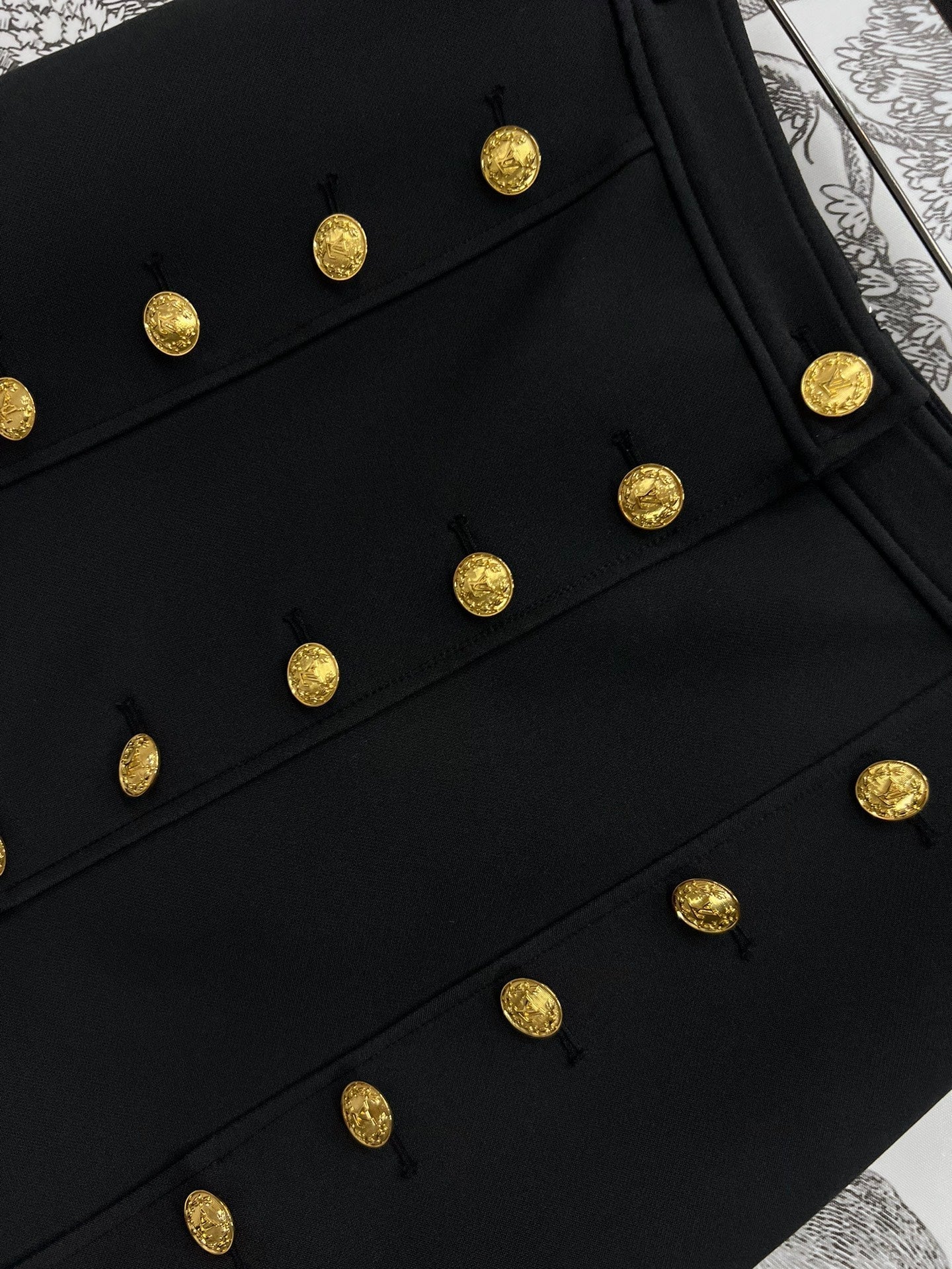 LV 25S HIGH WAIST A-LINE SHORT DRESS 263093