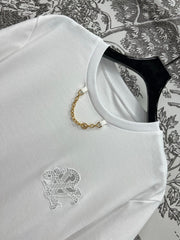 LV 25S SHORT SLEEVE T-SHIRT WITH EMBROIDERED LOGO 263036