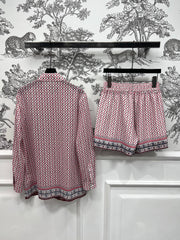 LV 25S SHIRT SHORTS SET IN POLYESTER 263071