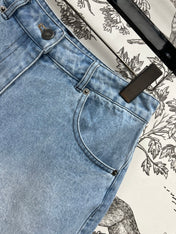 SHORT PANT DENIM JACQUARD SLATE BLUE 266726