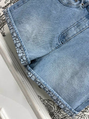 SHORT PANT DENIM JACQUARD SLATE BLUE 266726