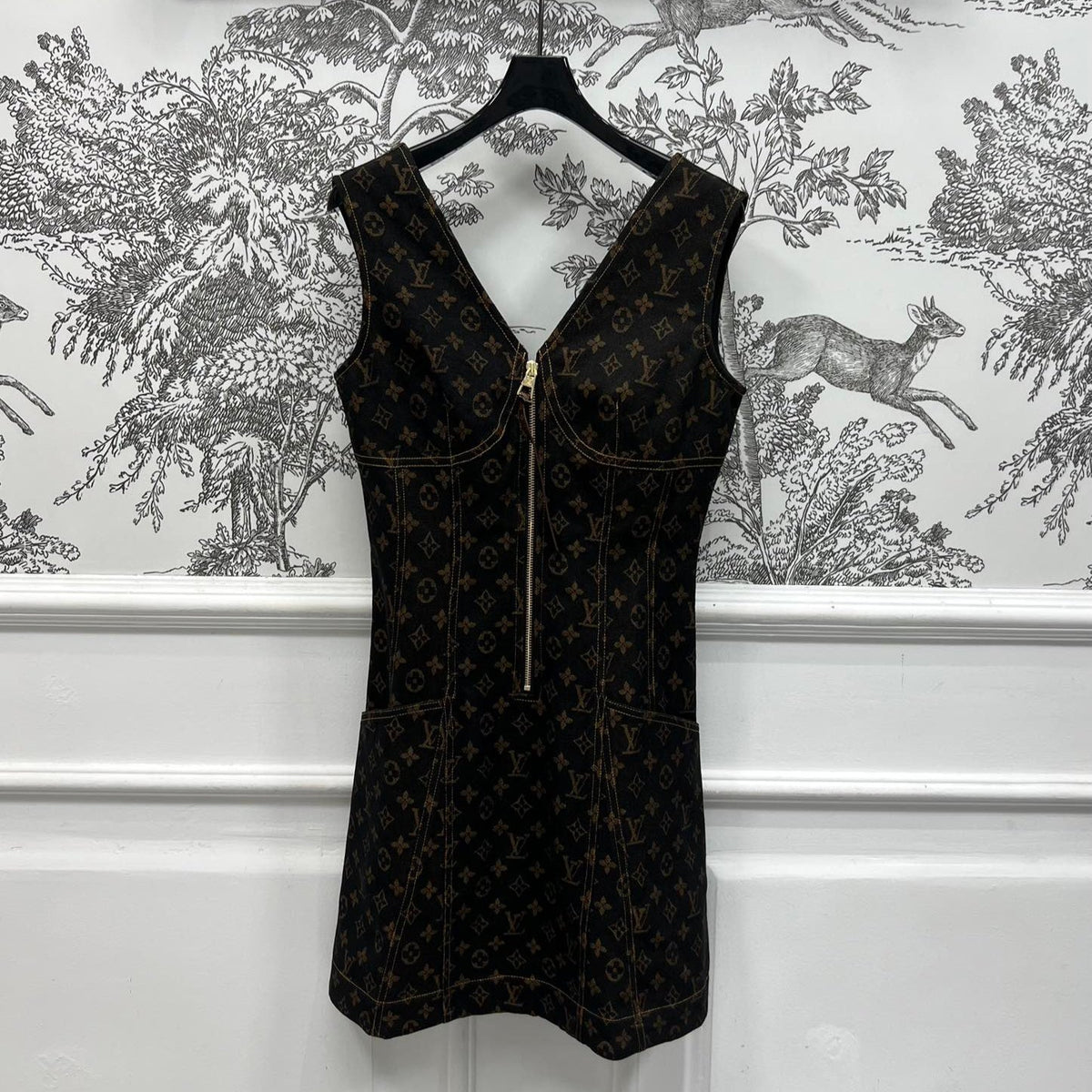 LV SUMMER DENIM BLAZER DRESS 268880
