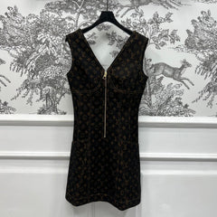 LV SUMMER DENIM BLAZER DRESS 268880