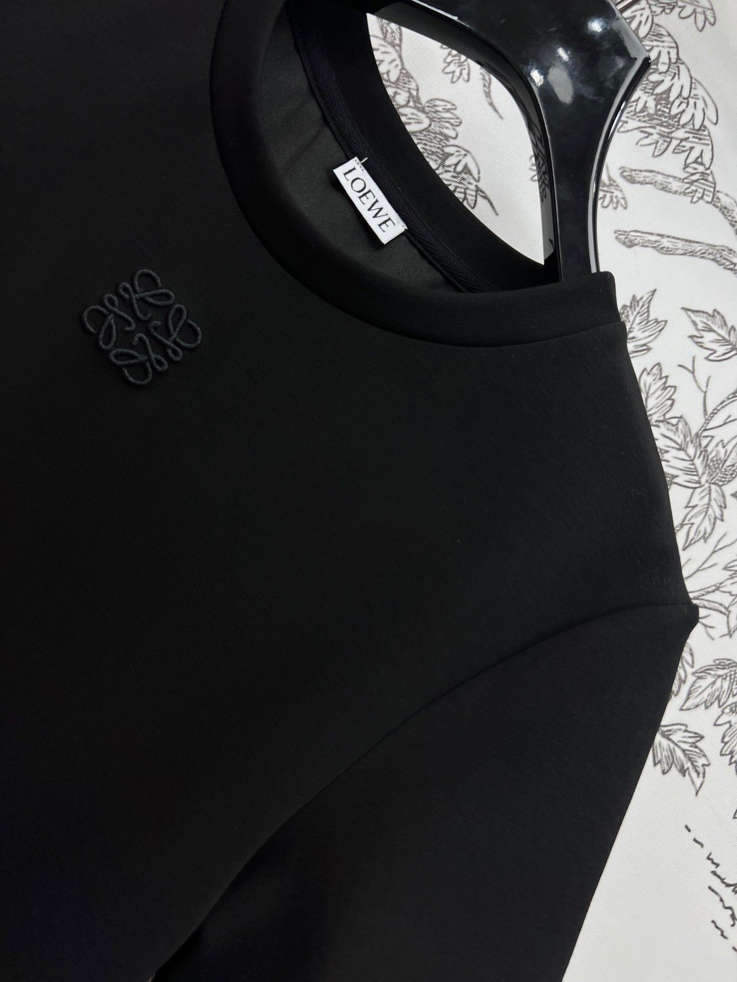 LOEWE SHORT SLEEVE CREW NECK ORGANZA DRESS 268755