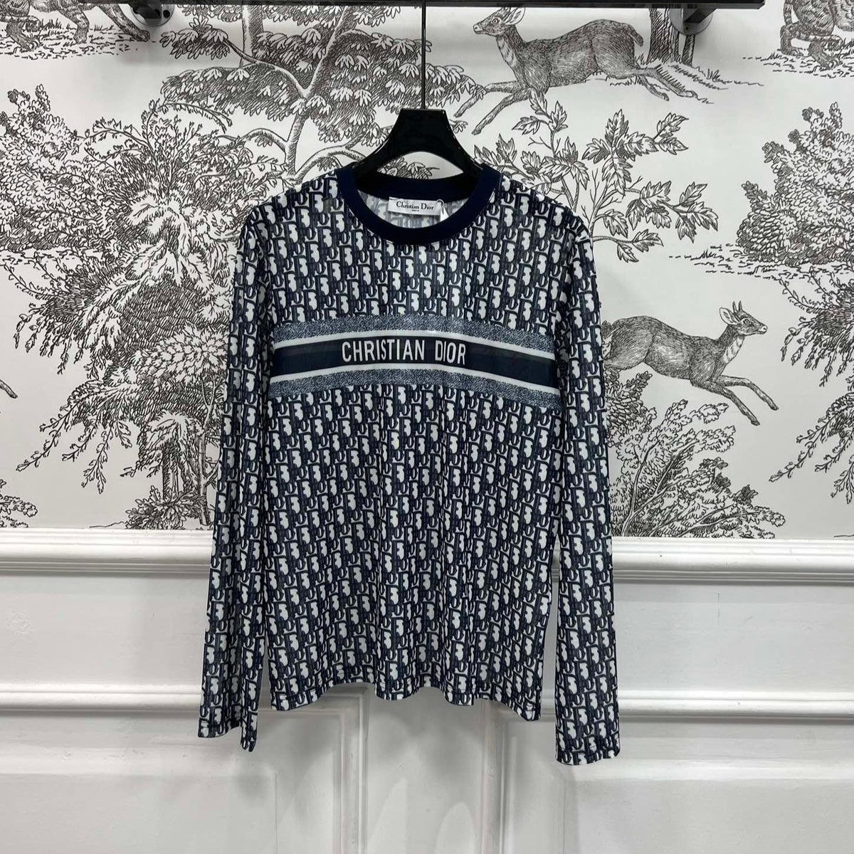 DIOR CREW NECK PRINTED T-SHIRT 268592