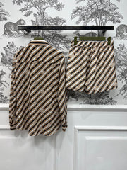 GUCCI LONG SLEEVE SHIRT AND SHORTS SET 268767