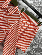 GUCCI LONG SLEEVE SHIRT AND SHORTS SET 268768