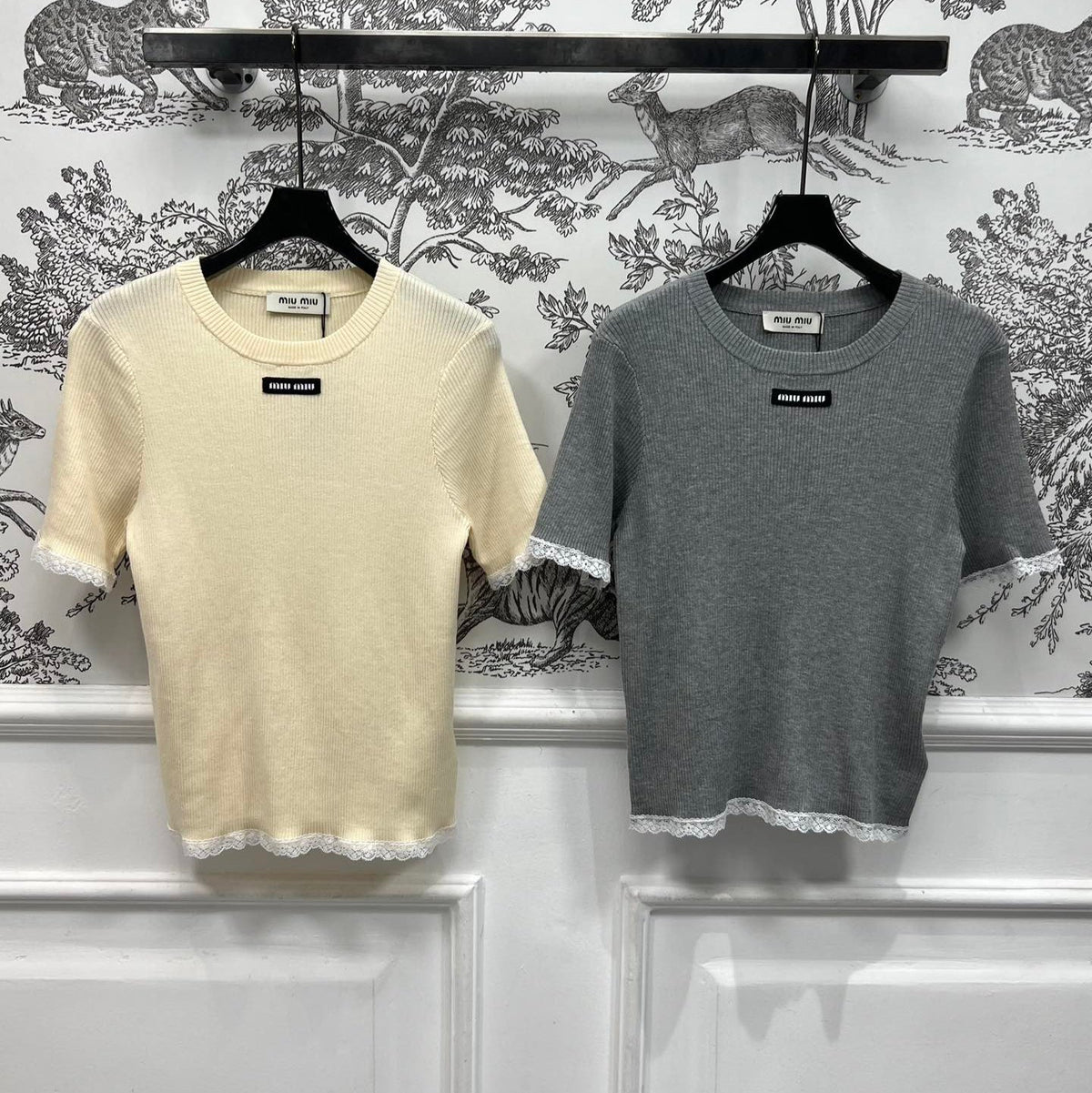 MIUMIU CROPPED KNIT FITTED TOP 268661