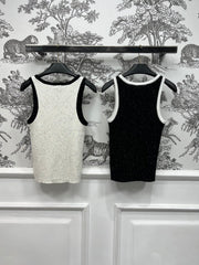 CC CREW NECK SLEEVELESS KNIT TOP 268567