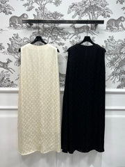 LV SLEEVELESS V-NECK DRESS WITH ZIPPER 274540