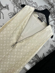LV SLEEVELESS V-NECK DRESS WITH ZIPPER 274540