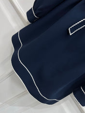 VALENTINO LONG-SLEEVE PUSSY-BOW DRESS 274583