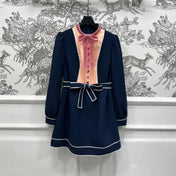 VALENTINO LONG-SLEEVE PUSSY-BOW DRESS 274583