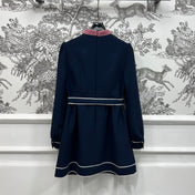 VALENTINO LONG-SLEEVE PUSSY-BOW DRESS 274583