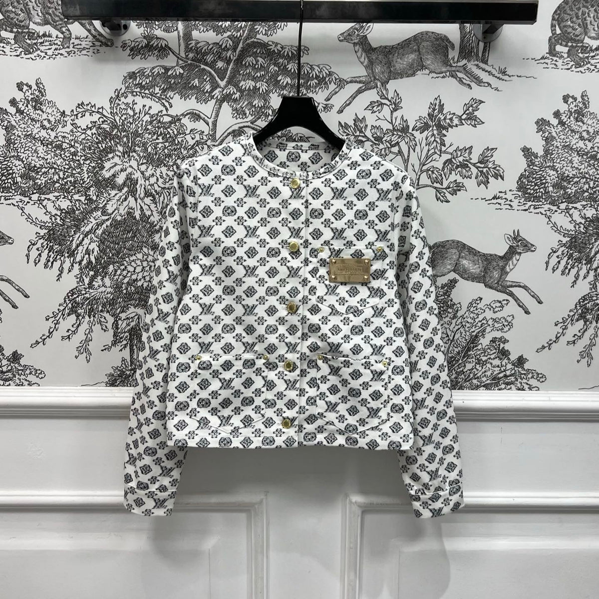 LV ROUND NECK FALL-WINTER JACKET 274633