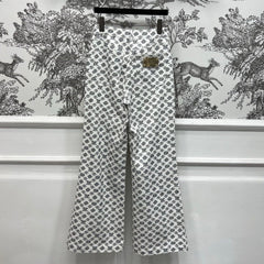 LV JACQUARD WIDE-LEG PANTS 274635