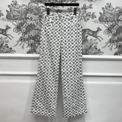 LV JACQUARD WIDE-LEG PANTS 274635