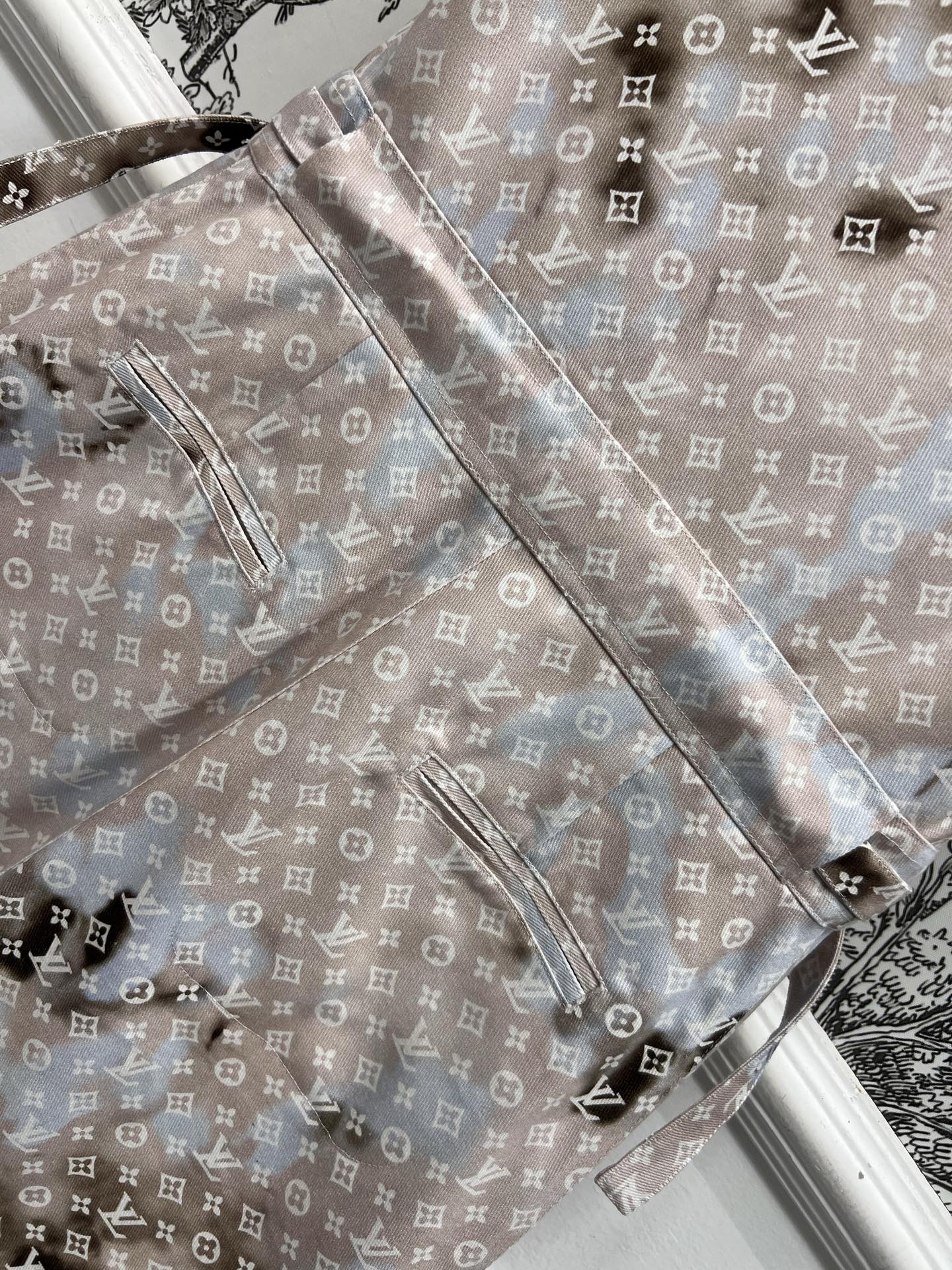 LV SLEEVELESS DENIM DRESS 274592