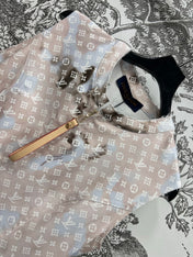 LV SLEEVELESS DENIM DRESS 274592