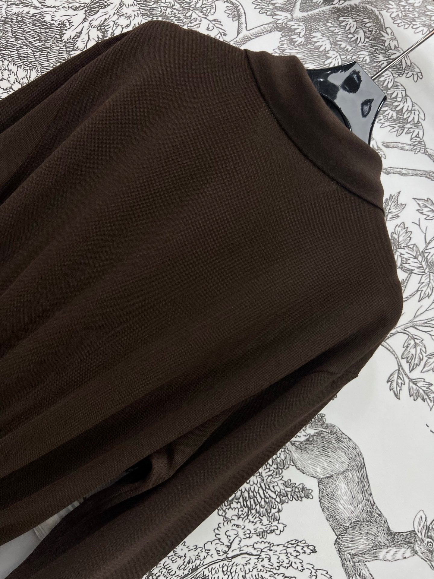 MIU POLO DRESS DARK BROWN 274604