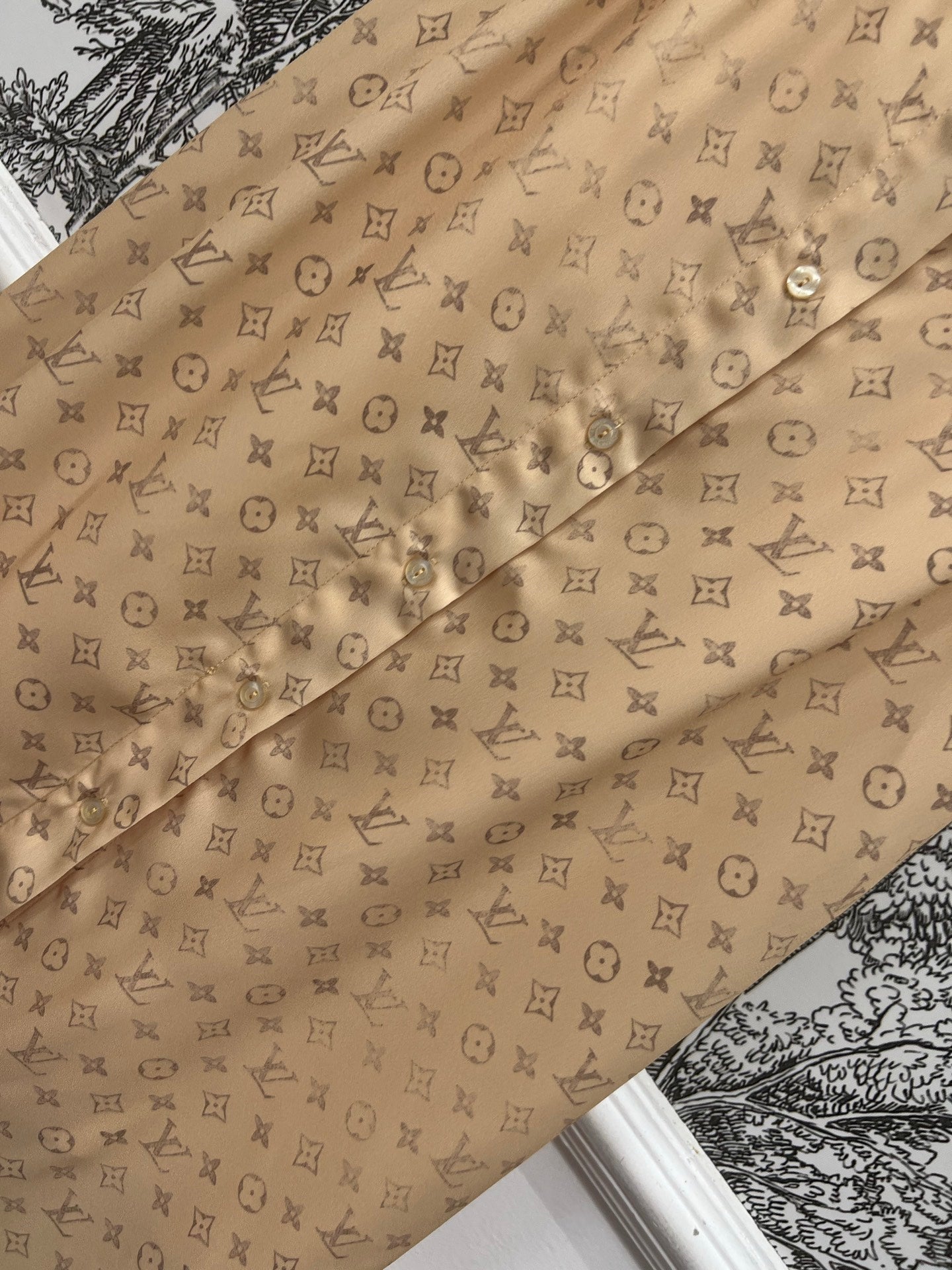 LV MONOGRAM BUTTON DOWN DRESS 274496