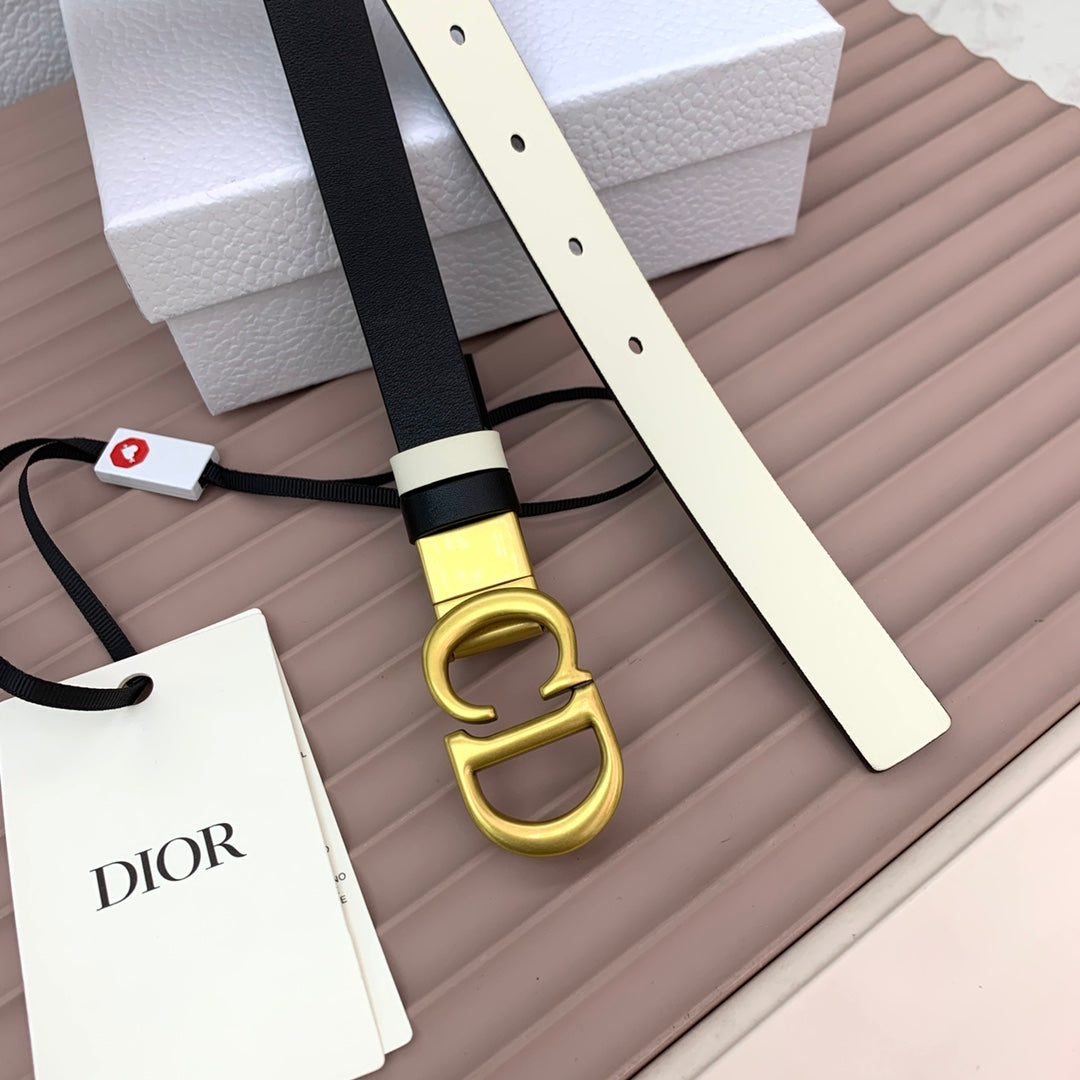 DIOR 25S BELT 20 MM IN BLACK CALFSKIN 568723