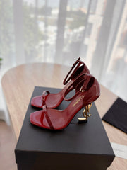CLASSIC HIGH HEELS 10 CM IN CRIMSON RED PATENT CALFSKIN