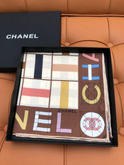 CHANEL 25S SCARF 90 IN SILK 704586