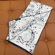 CHANEL 25S SCARF 90 IN SILK 704602