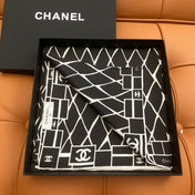 CHANEL 25S SCARF 90 IN SILK 703695