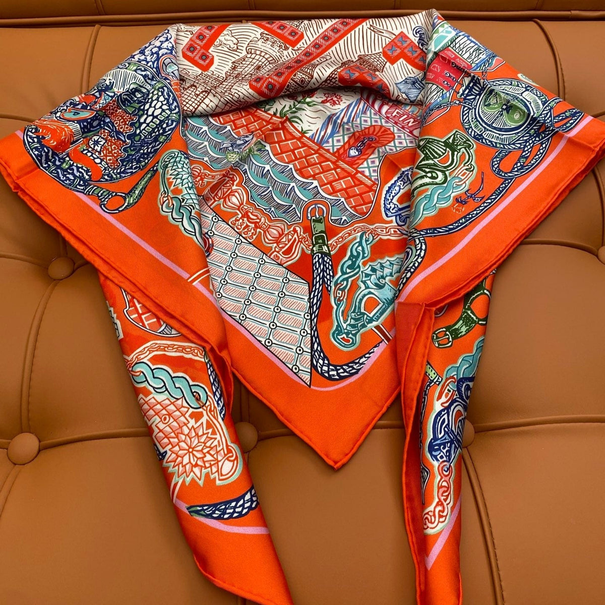 HERMES 25S SCARF 90 IN SILK 703684