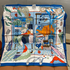 HERMES 25S SCARF 90 IN SILK 718477