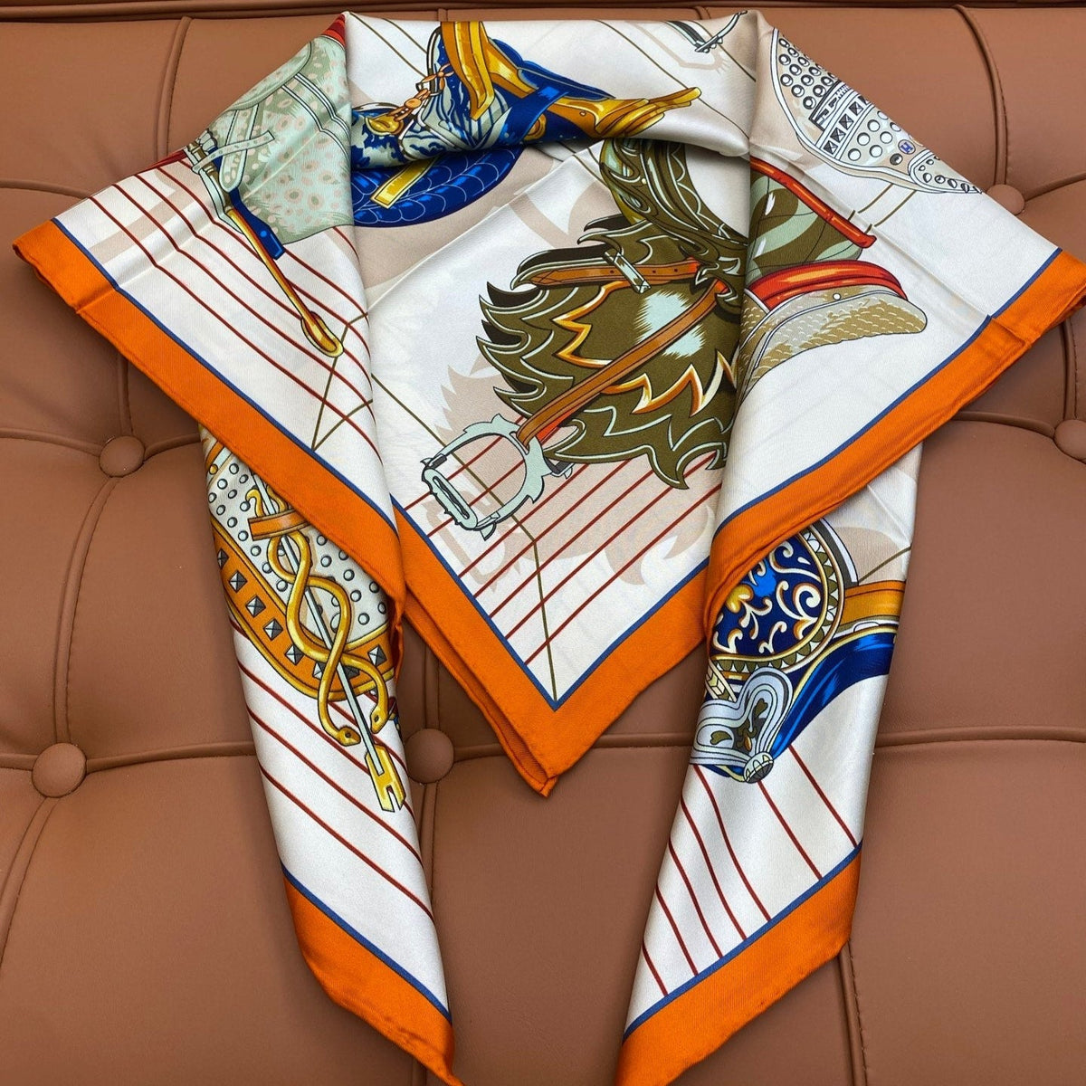 HERMES 25S SCARF 90 IN SILK 718480