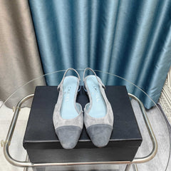 CC SLINGBACK 25S 25 MM GREY SUEDE