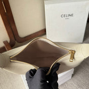 SMALL HELOÏSE BAG CUIR 22 IN WHITE CALFSKIN EMBOSSED LOGO