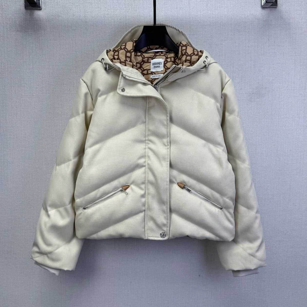 HERMES 25S HOODED DOWN JACKET 219